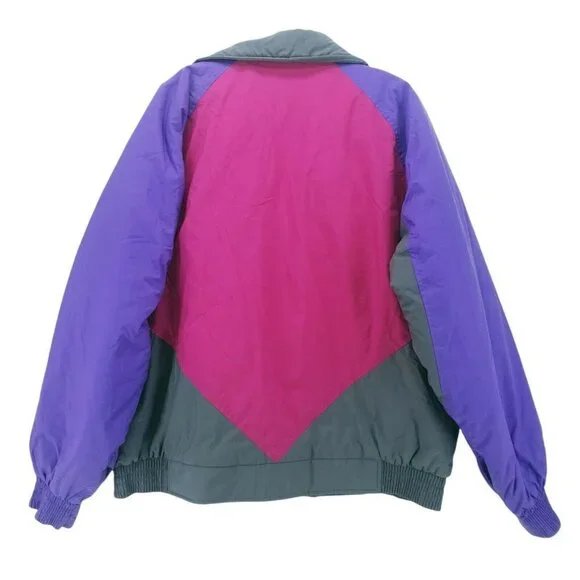 Vintage Woolrich Men's Colorblock Jacket Sigmet Thinsulate Charcoal Purple XL